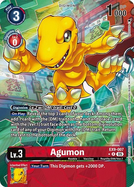 Image for Agumon (Digital Monster Day Commemoration Event Winner) (EX9-007 R) - Digimon Card Game