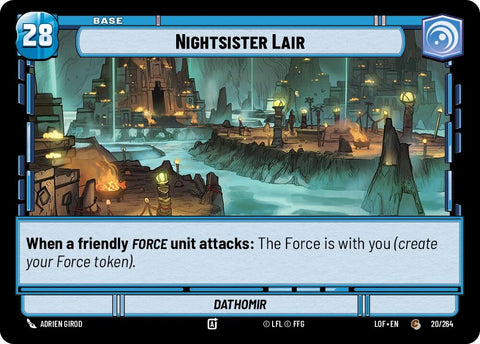 Image for Nightsister Lair // Force (020/264 // T03/T03) (Legends of the Force) - Star Wars: Unlimited