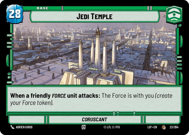 Image for Jedi Temple // Force (023/264 // T03/T03) (Legends of the Force) - Star Wars: Unlimited