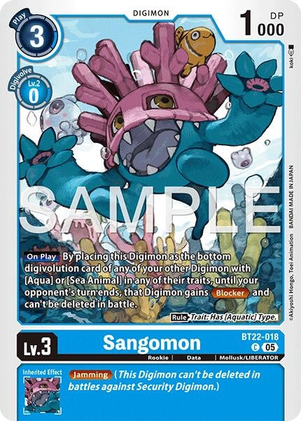 Image for Sangomon (BT22-018 C) - Digimon Card Game