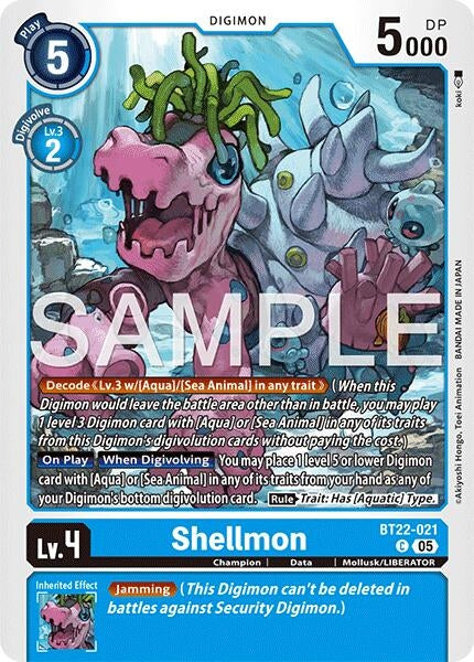 Image for Shellmon (BT22-021 C) - Digimon Card Game