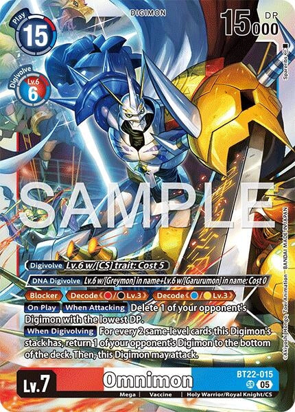 Image for Omnimon (BT22-015 SR) - Digimon Card Game