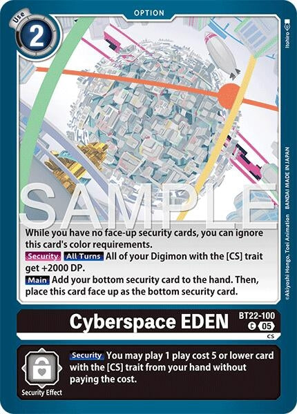 Image for Cyberspace EDEN (BT22-100 C) - Digimon Card Game