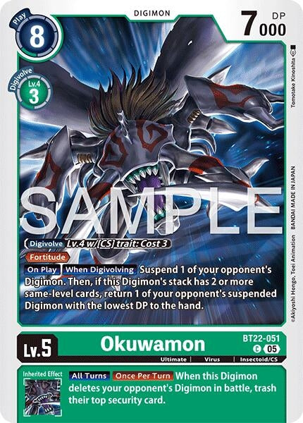 Image for Okuwamon (BT22-051 C) - Digimon Card Game