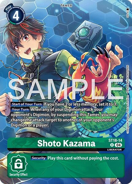 Image for Shoto Kazama (Digimon Liberator Debuggers Set) (ST18-14 R) (Starter Deck 18: Guardian Vortex) (ST-18) - Digimon Card Game