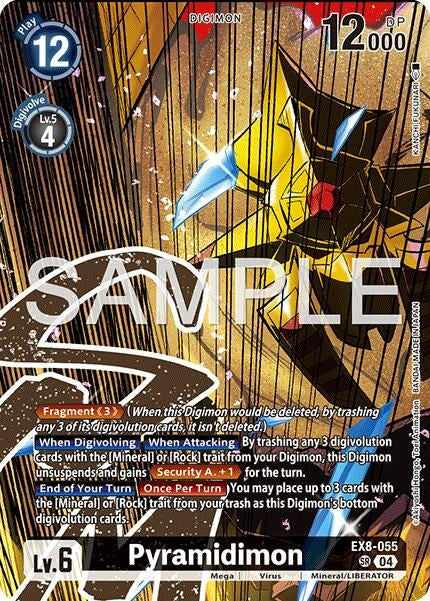 Image for Pyramidimon (Digimon Liberator Debuggers Set) (EX8-055 SR) (Chain of Liberation) (EX-08) - Digimon Card Game