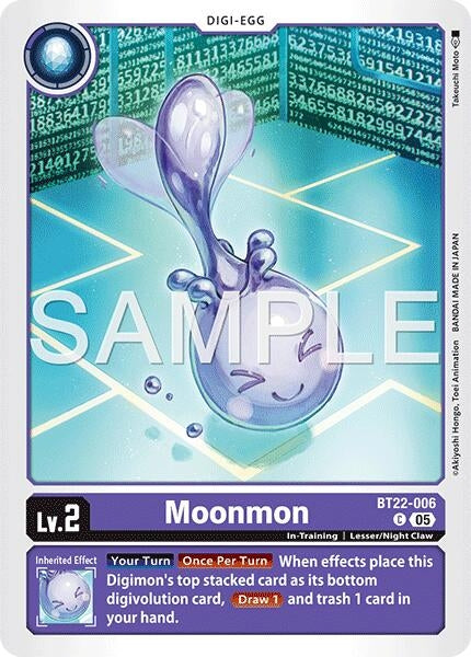 Image for Moonmon (BT22-006 C) - Digimon Card Game