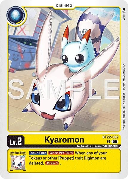 Image for Kyaromon (BT22-002 C) - Digimon Card Game