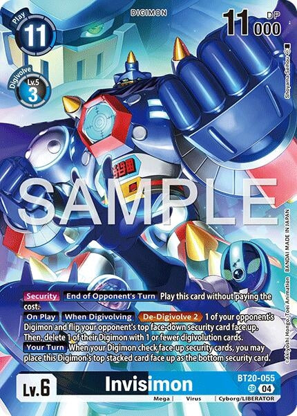 Image for Invisimon (Digimon Liberator Debuggers Set) (BT20-055 SR) (Release Special Booster 2.5) (BT19-20) - Digimon Card Game