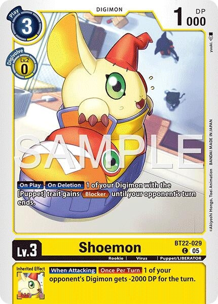 Image for Shoemon (BT22-029 C) - Digimon Card Game