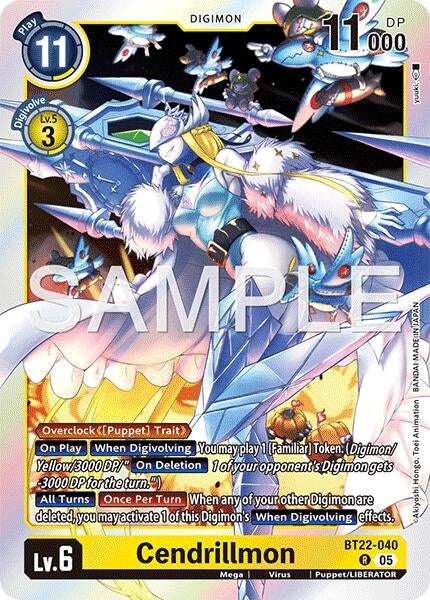 Image for Cendrillmon (BT22-040 R) - Digimon Card Game