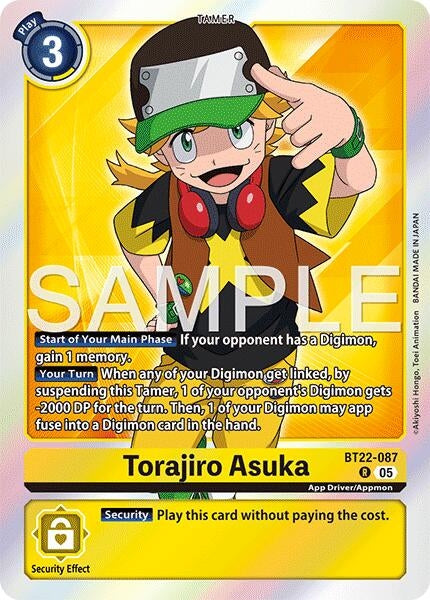 Image for Torajiro Asuka (BT22-087 R) - Digimon Card Game