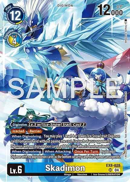 Image for Skadimon (Digimon Liberator Debuggers Set) (EX8-028 SR) (Chain of Liberation) (EX-08) - Digimon Card Game