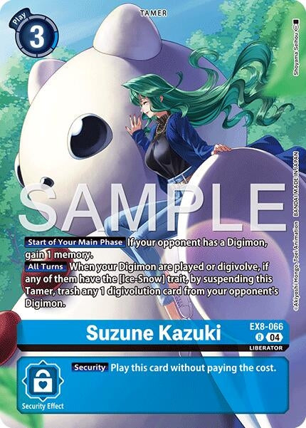 Image for Suzune Kazuki (Digimon Liberator Debuggers Set) (EX8-066 R) (Chain of Liberation) (EX-08) - Digimon Card Game