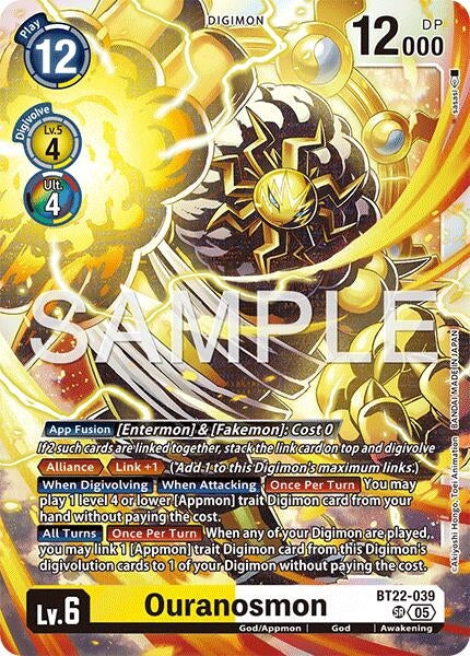 Image for Ouranosmon (BT22-039 SR) - Digimon Card Game