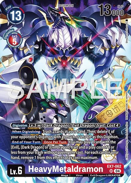 Image for HeavyMetaldramon (Digimon Liberator Debuggers Set) (EX7-062 SR) (Digimon LIBERATOR) (EX-07) - Digimon Card Game