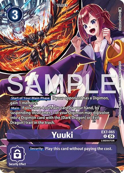 Image for Yuuki (Digimon Liberator Debuggers Set) (EX7-065 R) (Digimon LIBERATOR) (EX-07) - Digimon Card Game