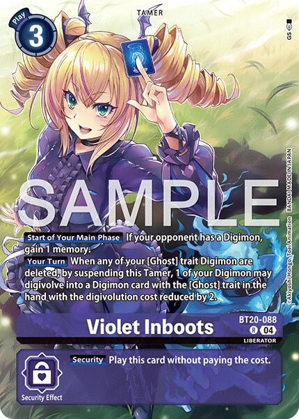 Image for Violet Inboots - BT20-088 (Digimon Liberator Debuggers Set) (BT20-088 R) (Release Special Booster 2.5) (BT19-20) - Digimon Card Game