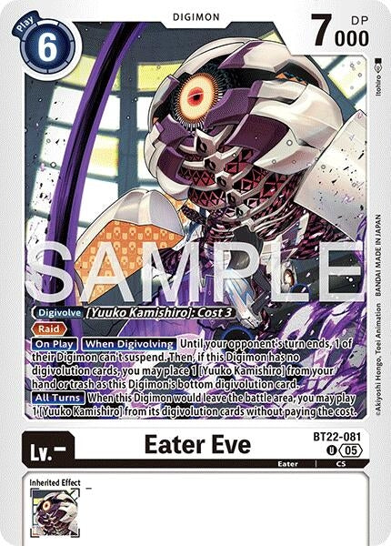 Image for Eater Eve (BT22-081 U) - Digimon Card Game