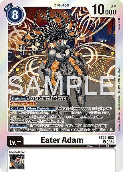 Image for Eater Adam (BT22-082 R) - Digimon Card Game