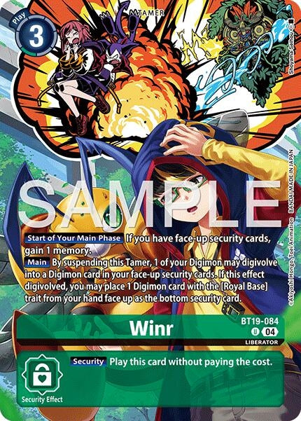 Image for Winr (Digimon Liberator Debuggers Set) (BT19-084 U) (Release Special Booster 2.0) (BT18-19) - Digimon Card Game