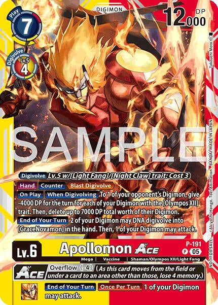 Image for Apollomon ACE (Store Tournament 2025 Vol.3 Participation Pack) (P-191 P) - Digimon Card Game