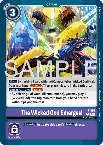 Image for The Wicked God Emerges! (Store Tournament 2025 Vol.3 Participation Pack) (P-193 P) - Digimon Card Game