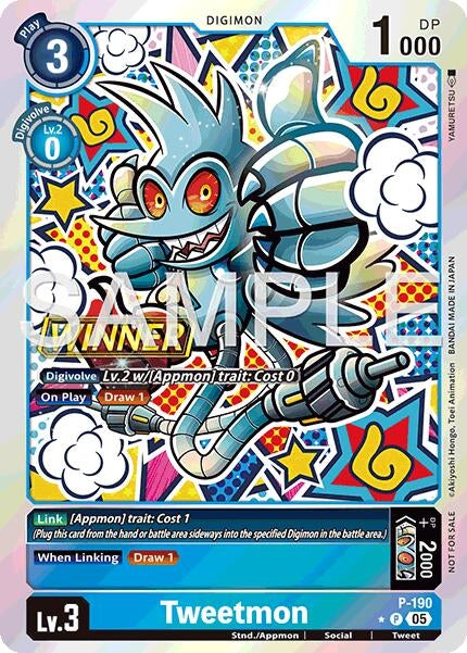 Image for Tweetmon (Store Tournament 2025 Vol.3 Winner Pack) (P-190 P) - Digimon Card Game