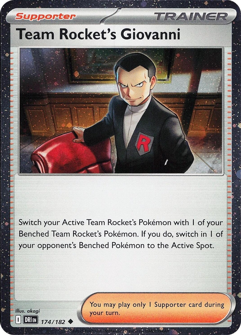 Image for Team Rocket's Giovanni (Cosmos Holo) (174/182) (Miscellaneous Cards & Products) - Pokemon