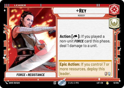 Image for Rey - Nobody (012/264) (Legends of the Force) - Star Wars: Unlimited