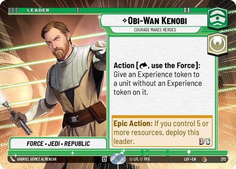 Image for Obi-Wan Kenobi - Courage Makes Heroes (Hyperspace) (272) (Legends of the Force) - Star Wars: Unlimited