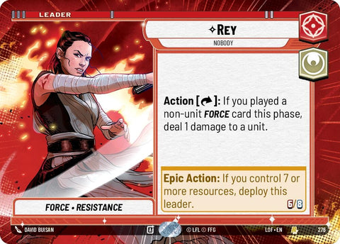 Image for Rey - Nobody (Hyperspace) (276) (Legends of the Force) - Star Wars: Unlimited