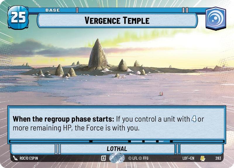 Image for Vergence Temple (Hyperspace) (283) (Legends of the Force) - Star Wars: Unlimited