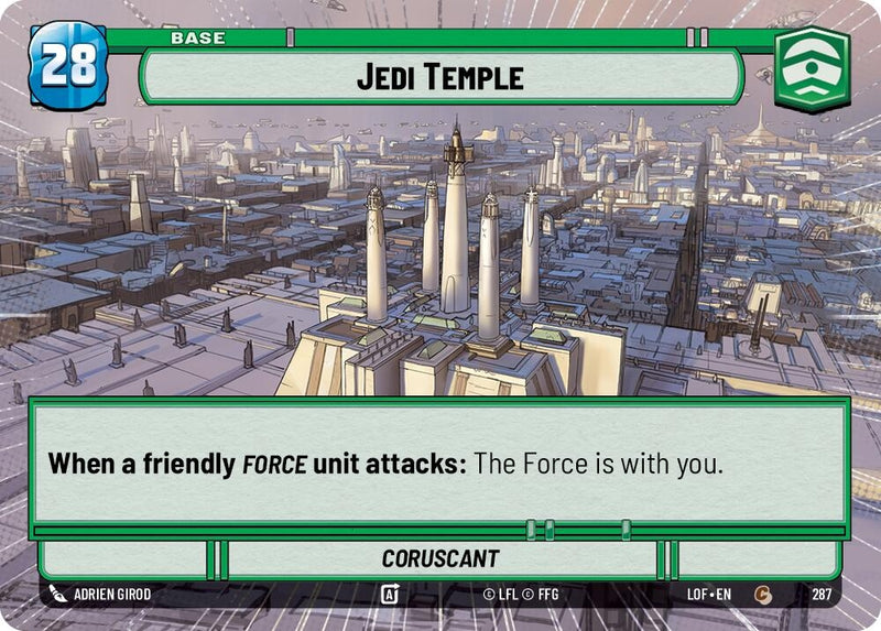 Image for Jedi Temple // Force (Hyperspace) (287 // T04) (Legends of the Force) - Star Wars: Unlimited
