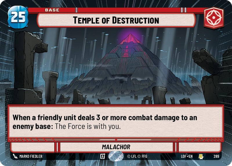 Image for Temple of Destruction (Hyperspace) (289) (Legends of the Force) - Star Wars: Unlimited