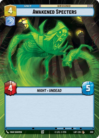 Image for Awakened Specters (Hyperspace) (330) (Legends of the Force) - Star Wars: Unlimited