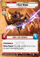 Image for Mace Windu - Leaping into Action (Hyperspace) (413) (Legends of the Force) - Star Wars: Unlimited