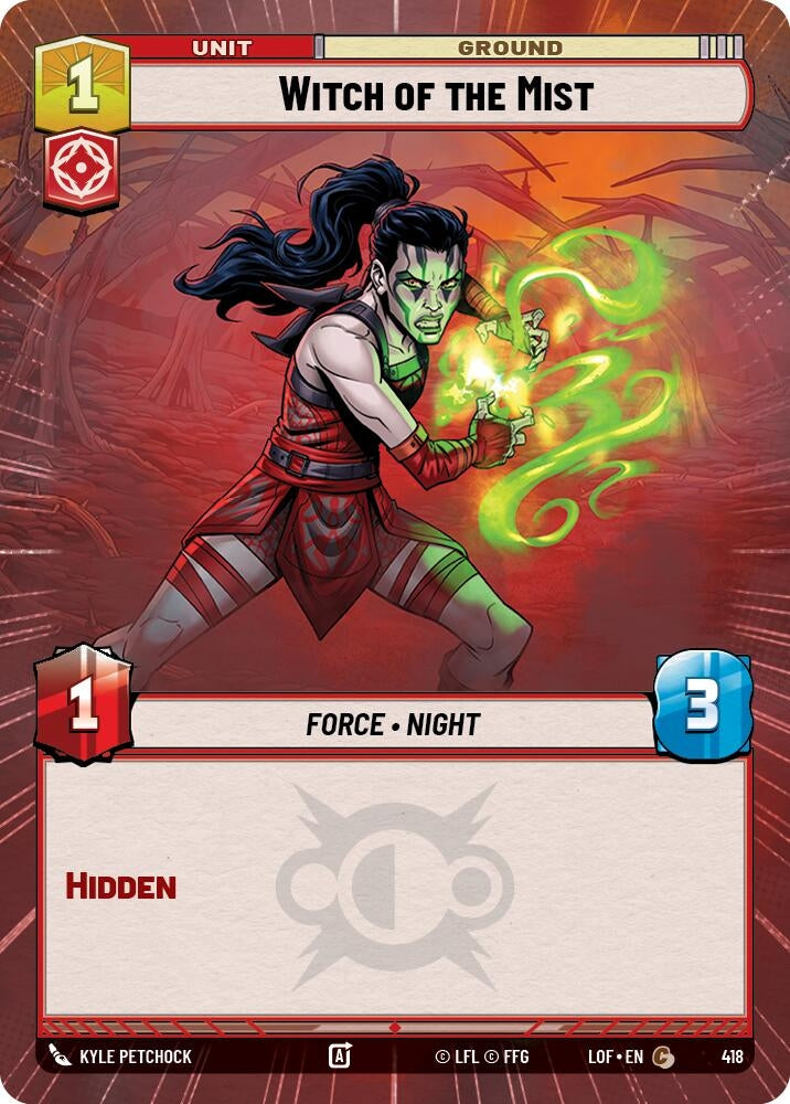 Image for Witch of the Mist (Hyperspace) (418) (Legends of the Force) - Star Wars: Unlimited