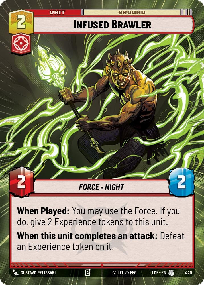 Image for Infused Brawler (Hyperspace) (420) (Legends of the Force) - Star Wars: Unlimited
