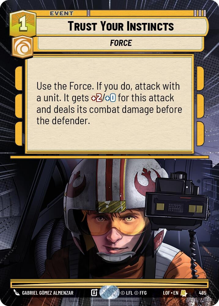 Image for Trust Your Instincts (Hyperspace) (485) (Legends of the Force) - Star Wars: Unlimited
