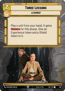 Image for Three Lessons (Hyperspace) (489) (Legends of the Force) - Star Wars: Unlimited