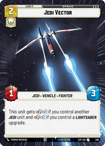 Image for Jedi Vector (Hyperspace) (508) (Legends of the Force) - Star Wars: Unlimited