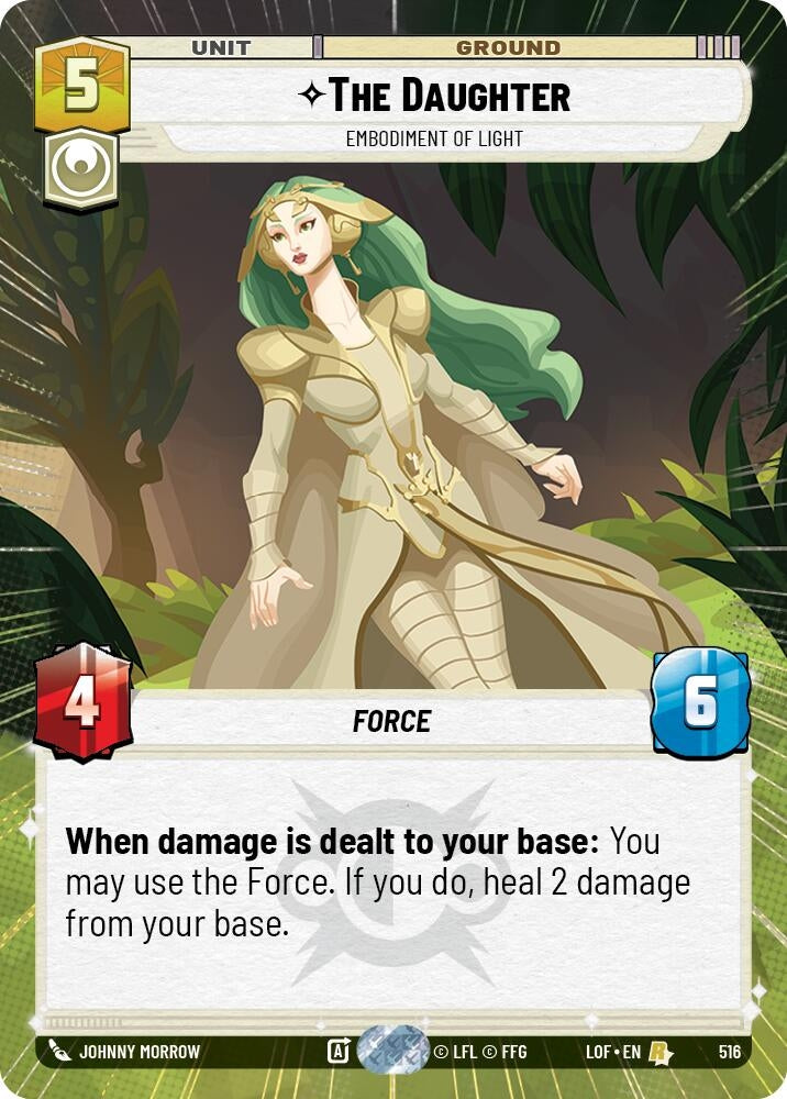 Image for The Daughter - Embodiment of Light (Hyperspace) (516) (Legends of the Force) - Star Wars: Unlimited