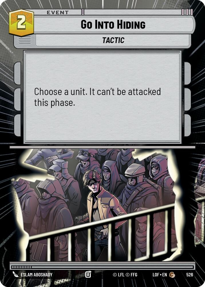 Image for Go Into Hiding (Hyperspace) (526) (Legends of the Force) - Star Wars: Unlimited