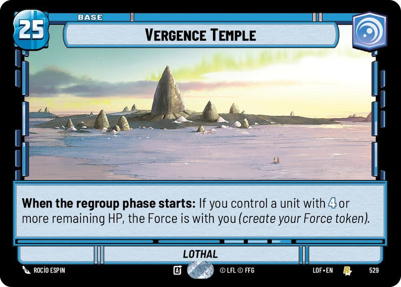 Image for Vergence Temple (Foil) (529) (Legends of the Force) - Star Wars: Unlimited