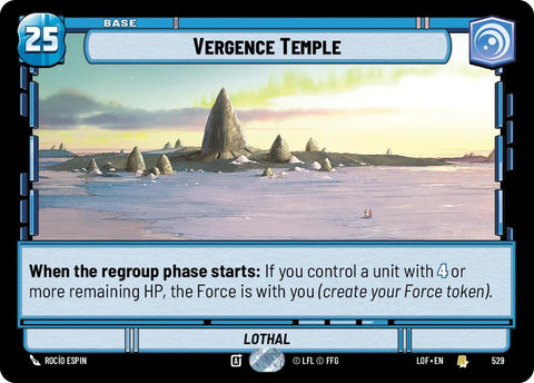 Image for Vergence Temple (Foil) (529) (Legends of the Force) - Star Wars: Unlimited