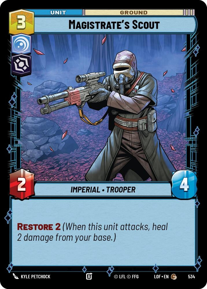 Image for Magistrate's Scout (Foil) (534) (Legends of the Force) - Star Wars: Unlimited