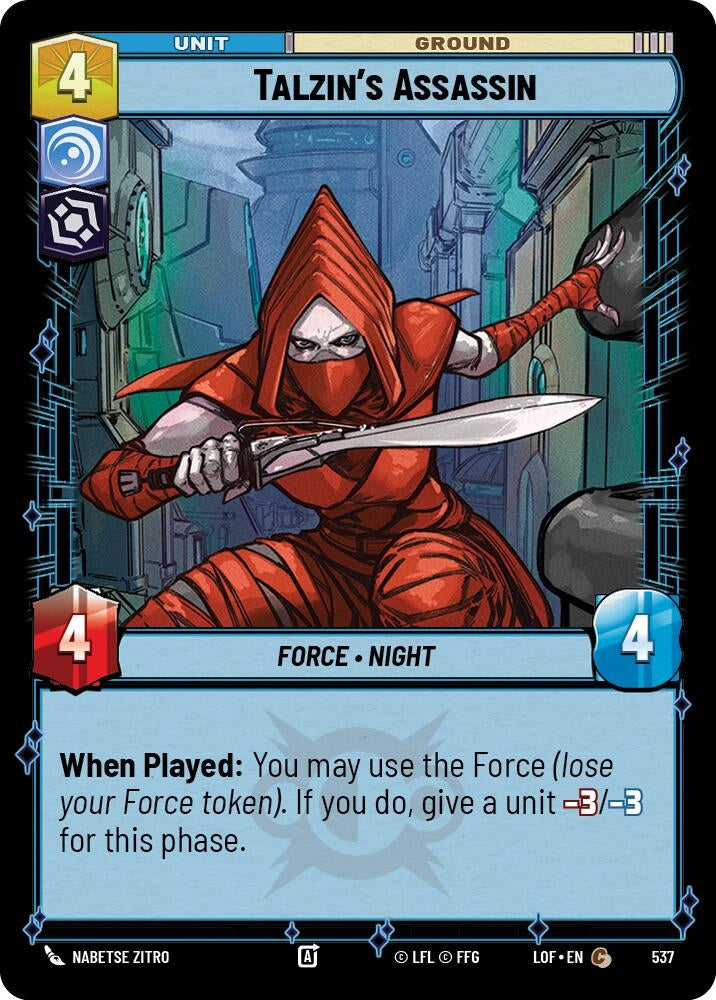 Image for Talzin's Assassin (Foil) (537) (Legends of the Force) - Star Wars: Unlimited