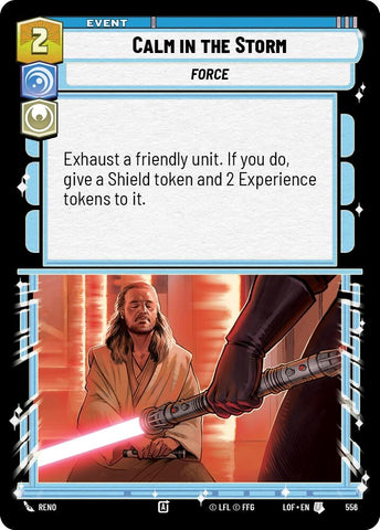 Image for Calm in the Storm (Foil) (556) (Legends of the Force) - Star Wars: Unlimited