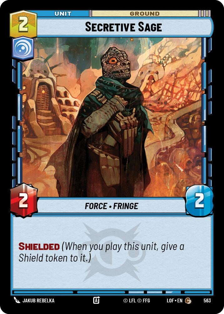 Image for Secretive Sage (Foil) (563) (Legends of the Force) - Star Wars: Unlimited